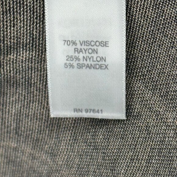 J. Jill Black Tan Plaid Ponte Dress Short Sleeve size Large Womens - Picture 4 of 13